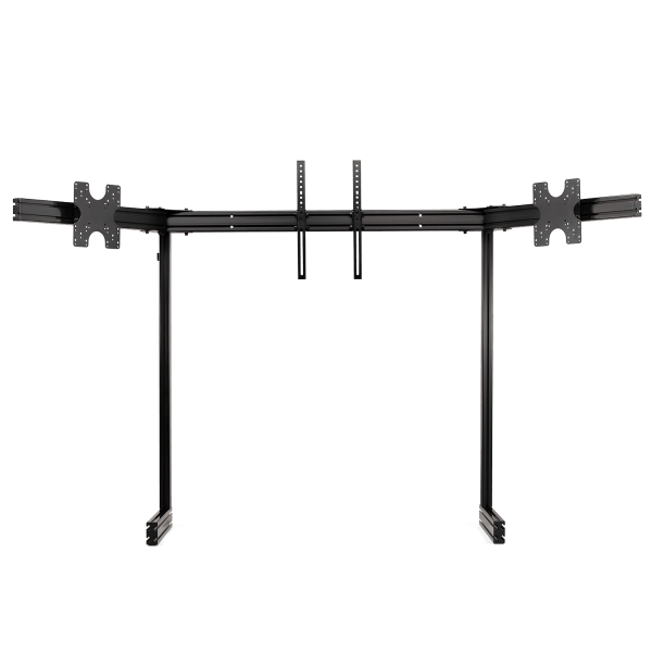 ELITE FREE STANDING TRIPLE MONITOR STAND- BLACK EDITION