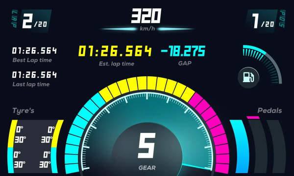 Moza RM High-Definition Digital Dashboard - Image 3