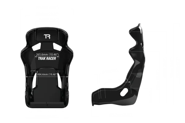 Trak Racer Black GT Style TR Series Fiberglass Seat - Image 3