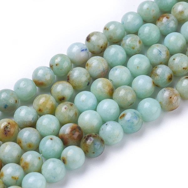 PandaHall Natural Gemstone Beads Strands, Round, 10mm, Hole: 0.8mm, about 40pcs/strand, 15.5''(39.5cm) Natural Gemstone Round