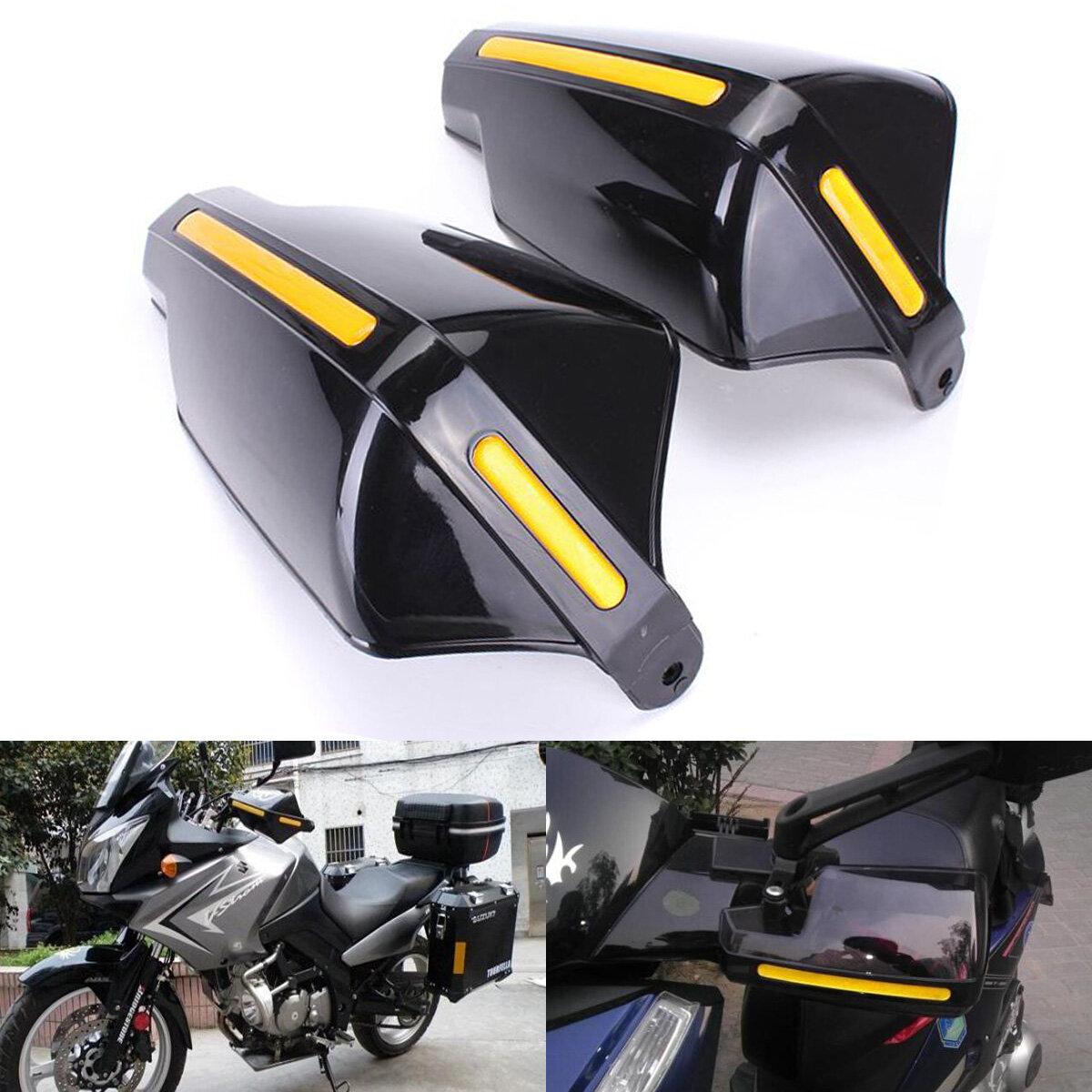 Pair 22mm 7/8'' Universals Motorcycle Bike Handlebar Hand Guards Protector