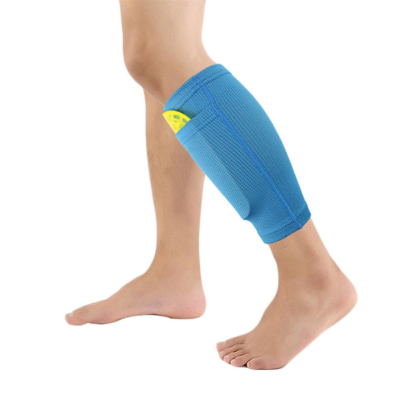 KALOAD 1PC Nylon Soccer Protective Leg Shin Guard Sock Football Pads Leg Sleeve Support With Pocket