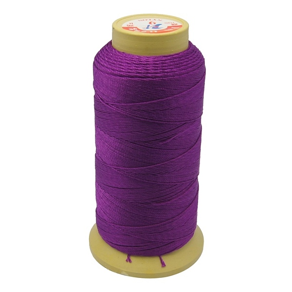 PandaHall Nylon Sewing Thread, 3-Ply, Spool Cord, Purple, 0.33mm, 1000yards/roll Nylon Purple