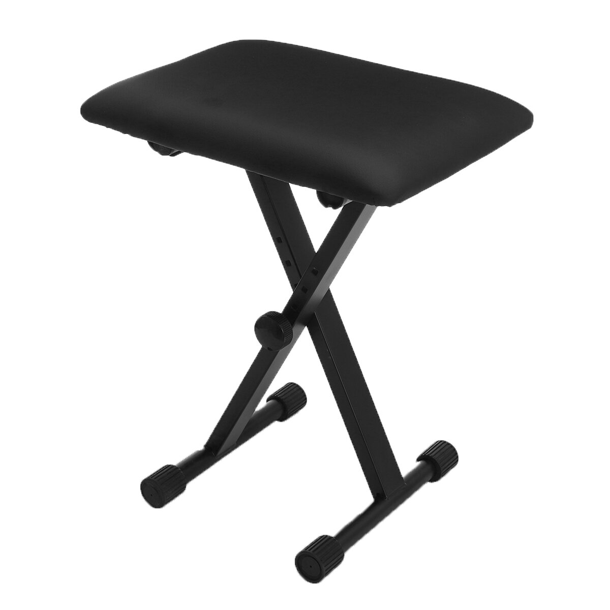 X-Style Electronic Piano Stool Electronic Piano Guitar Drum Stool Adjustable Folded Black Piano Bench for Playing Piano