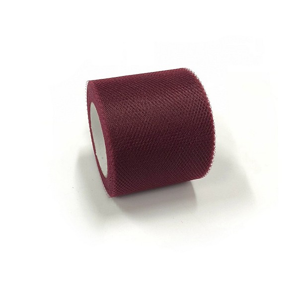 PandaHall Deco Mesh Ribbons, Tulle Fabric, Tulle Roll Spool Fabric For Skirt Making, Brown, 2 inch(5cm), about 25yards/roll(22.86m/roll)...