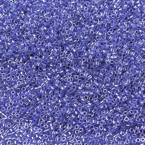 PandaHall MIYUKI Delica Beads, Cylinder, Japanese Seed Beads, 11/0, (DB0243) Blue Ceylon, 1.3x1.6mm, Hole: 0.8mm, about 20000pcs/bag...