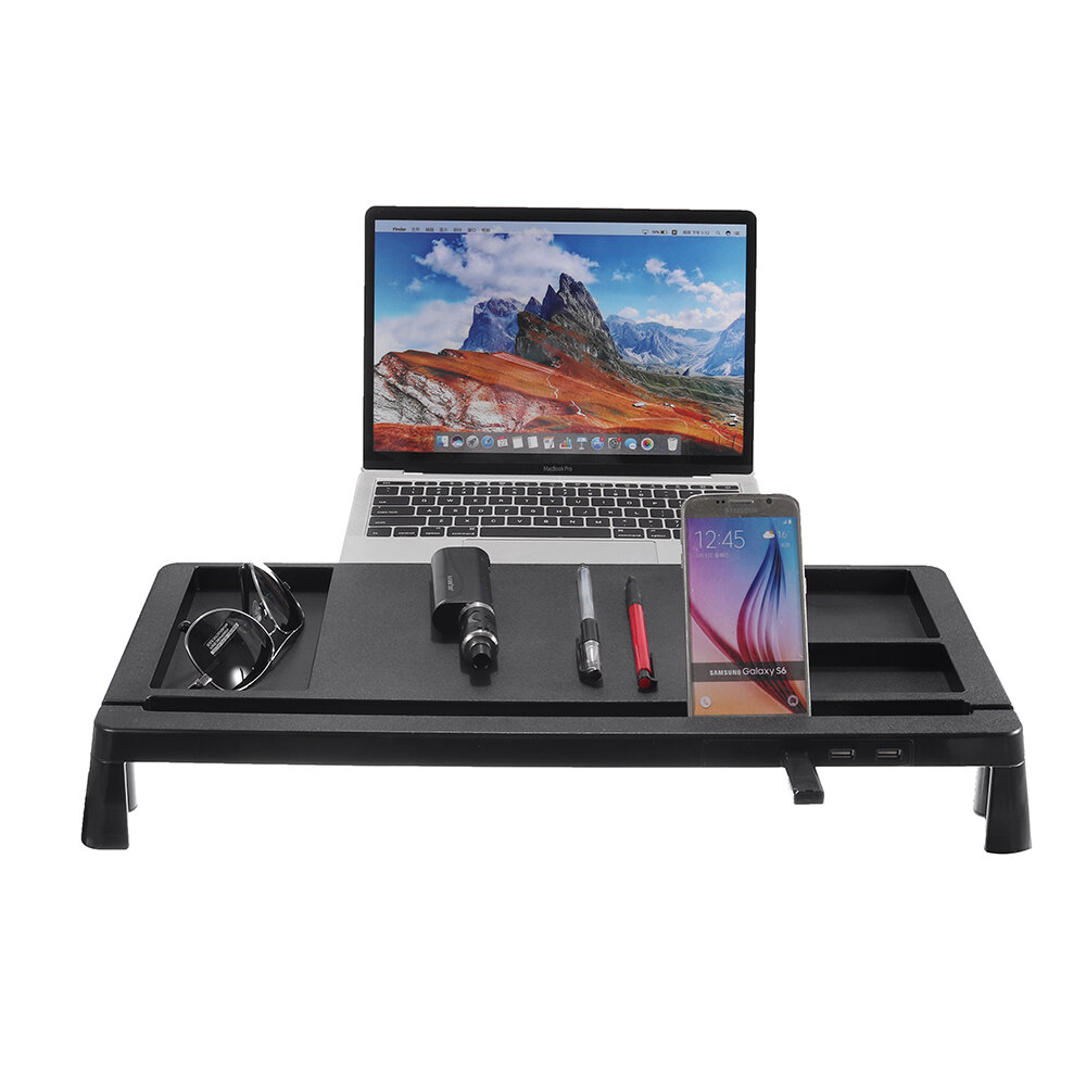 Monitor Laptop Stand Muti function Organizer With USB hub