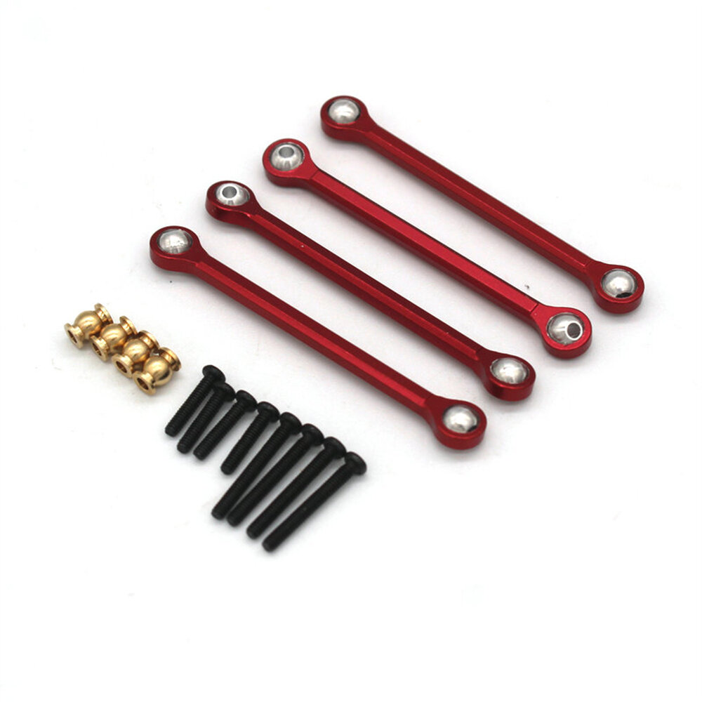 4PCS Upgraded Metal Lower Linkage Rods for FMS FCX24 POWER WAGON 12401 1/24 RC Car Vehicles Model Spare Parts