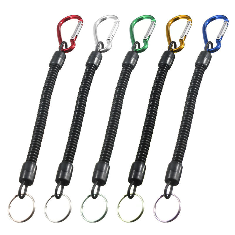 1PC Max 90CM Fishing Lanyard Boating Kayak Camping Secure Pliers Lip Grips Tackle Tools Camping Carabiner Fish Tools Fis