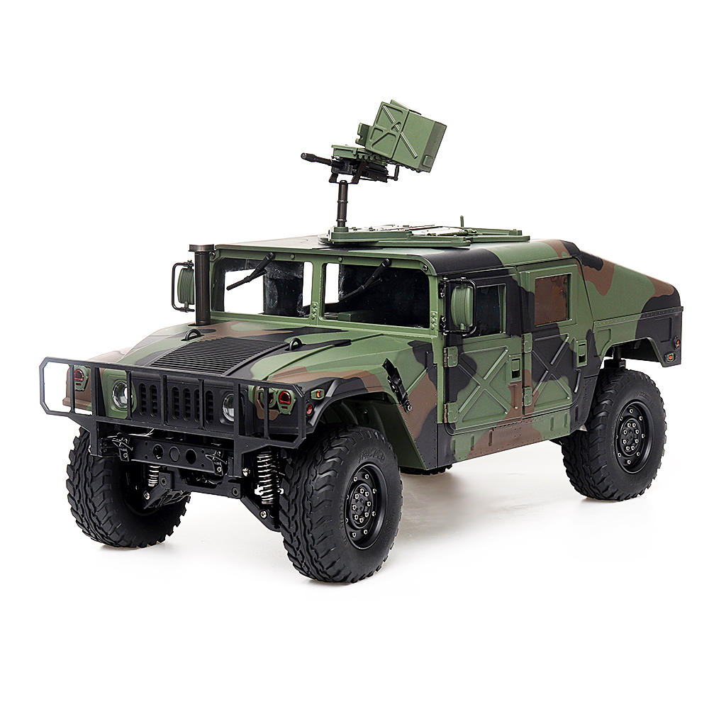 HG P408 Upgraded Light Sound Function 1/10 2.4G 4WD 16CH RC Car U.S.4X4 Military Vehicle Truck without Battery Charger